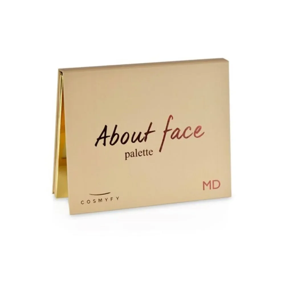 Cosmyfy About Face Highlighter Blush Bronzer Face Palette New